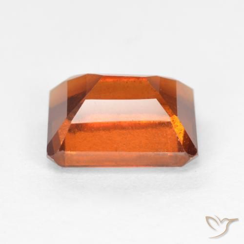 Granato hessonite Arancio medio-scuro naturale da 2.14 ct, Ottagonale / Taglio smeraldo, SI