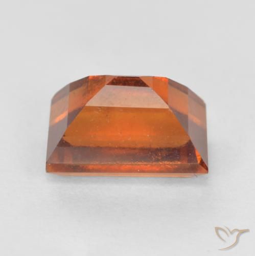 Granato hessonite Arancio medio-scuro naturale da 1.55 ct, Taglio a baguette, VS
