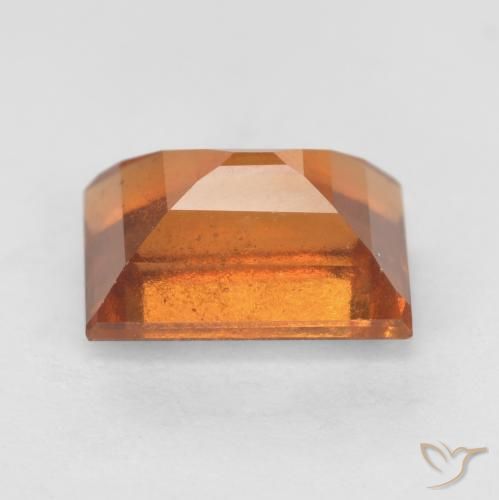 Granato hessonite Arancione brillante naturale da 1.66 ct, Taglio a baguette, VS-SI