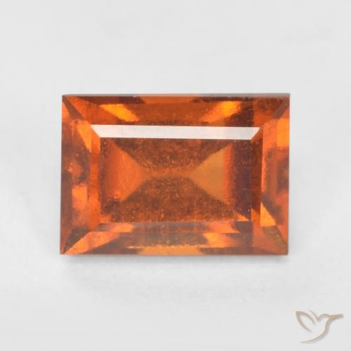 Granato hessonite Arancio medio-scuro naturale da 1.56 ct, Taglio a baguette, VS