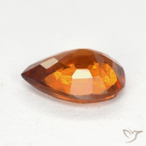 Granato hessonite Arancio Medio naturale da 1.13 ct, Forma a pera, SI