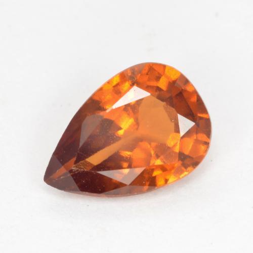 Granato essonite naturale arancione da 0,99 ct, taglio a pera, VS