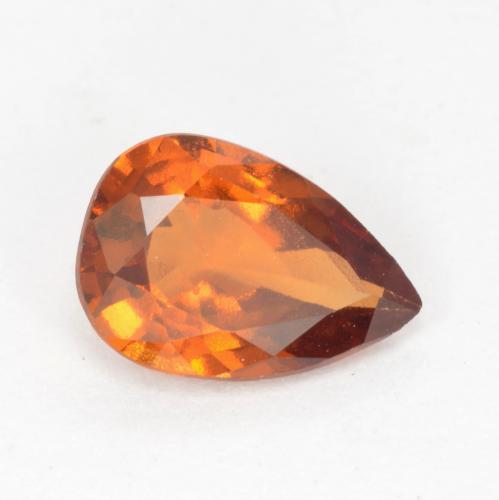 Granato essonite naturale arancione da 0,99 ct, taglio a pera, VS
