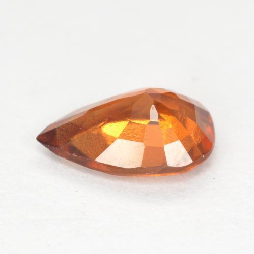 Granato essonite naturale arancione da 0,99 ct, taglio a pera, VS