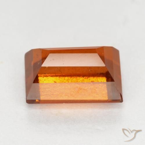 Granato hessonite Arancio Medio naturale da 1.52 ct, Taglio a baguette, VS-SI