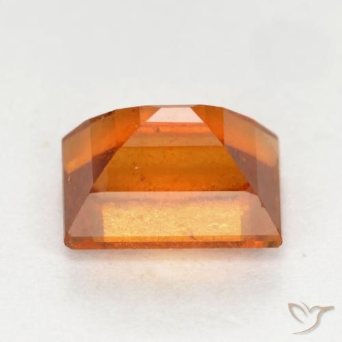 Granato hessonite Arancione scuro naturale da 1.42 ct, Taglio a baguette, SI