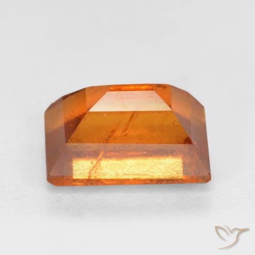 Granato hessonite Arancio Medio naturale da 1.28 ct, Taglio a baguette, SI
