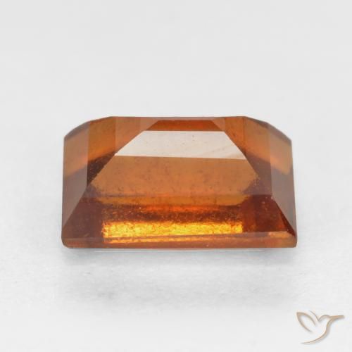 Granato hessonite Arancione Ambra naturale da 1.47 ct, Taglio a baguette, VS-SI