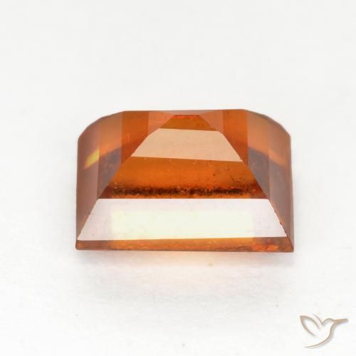 Granato hessonite Arancione scuro naturale da 1.36 ct, Taglio a baguette, VS-SI