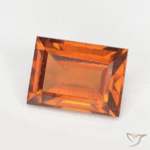 Granato hessonite Arancio medio-scuro naturale da 1.27 ct, Taglio a baguette, VS