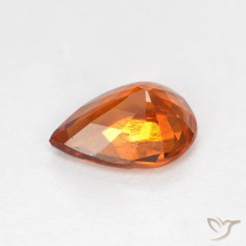 Granato hessonite Arancio Medio naturale da 1.06 ct, Forma a pera, VS