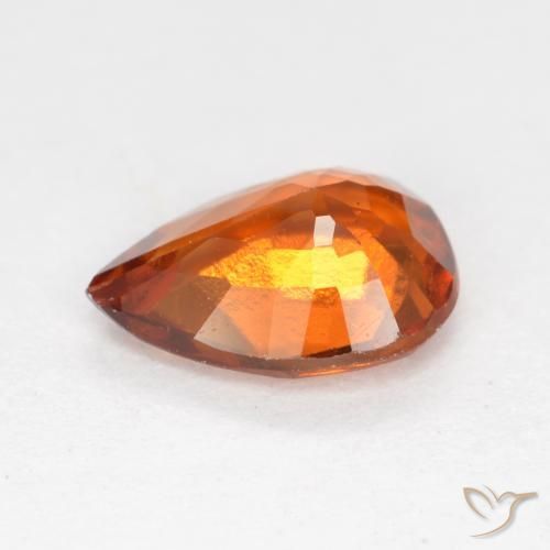 Granato hessonite Arancio Medio naturale da 1.15 ct, Forma a pera, VS
