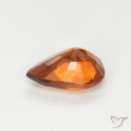 Granato hessonite Arancio medio-scuro naturale da 1.01 ct, Forma a pera, VS-SI