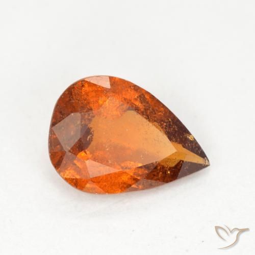 Granato hessonite Arancio Medio naturale da 0.97 ct, Forma a pera, SI