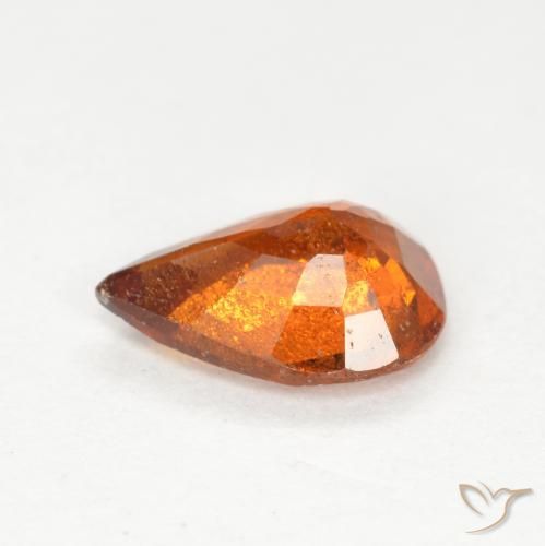 Granato hessonite Arancio Medio naturale da 0.97 ct, Forma a pera, SI