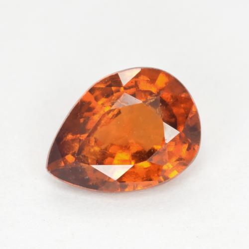 Granato hessonite Arancia Fuoco naturale da 0.94 ct, Forma a pera, SI