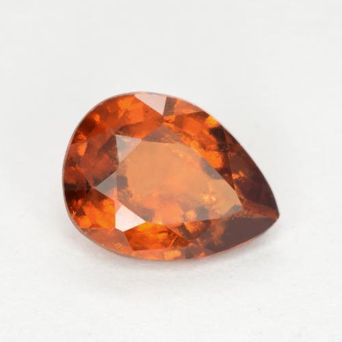 Granato hessonite Arancia Fuoco naturale da 0.94 ct, Forma a pera, SI