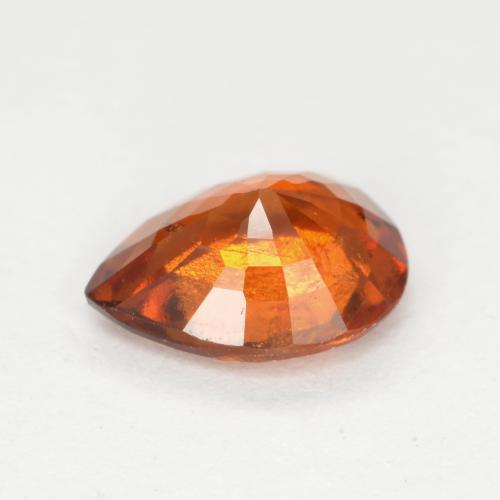 Granato hessonite Arancia Fuoco naturale da 0.94 ct, Forma a pera, SI