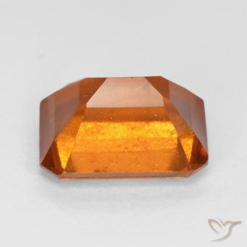 Granato hessonite Arancione scuro naturale da 2.48 ct, Ottagonale / Taglio smeraldo, SI
