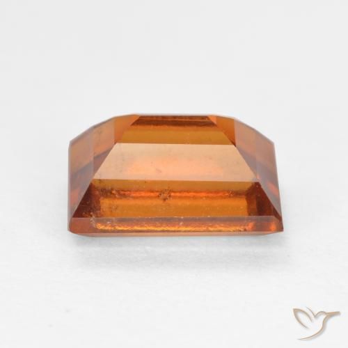 Granato hessonite Arancio Medio naturale da 1.57 ct, Taglio a baguette, VS-SI