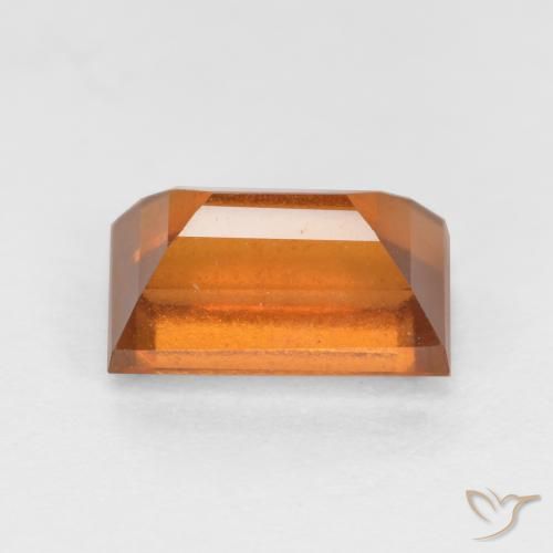 Granato hessonite Arancione scuro naturale da 1.51 ct, Taglio a baguette, VS-SI