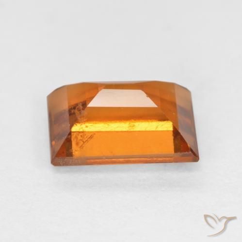 Granato hessonite Arancio giallastro naturale da 1.22 ct, Taglio a baguette, VS-SI