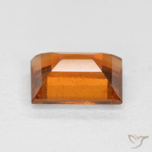 Granato hessonite Arancio Medio naturale da 1.12 ct, Taglio a baguette, VS-SI