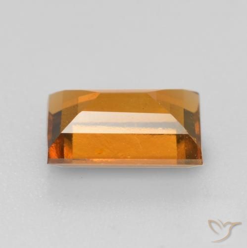 Granato hessonite Arancio Terra naturale da 1.23 ct, Taglio a baguette, VS