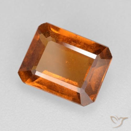 Granato hessonite Arancio medio-scuro naturale da 2.10 ct, Ottagonale / Taglio smeraldo, VS-SI