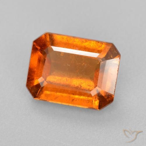 Granato hessonite Arancio Medio naturale da 2.11 ct, Ottagonale / Taglio smeraldo, SI
