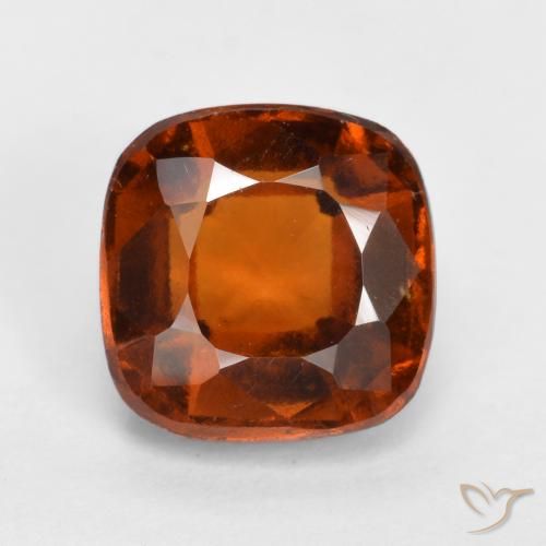 2.08ct Naturale Arancione Ambra Granato hessonite, Cuscino, VS