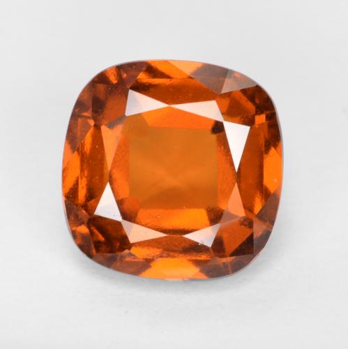 Granato essonite naturale arancione da 1,98 ct, taglio a cuscino, VS