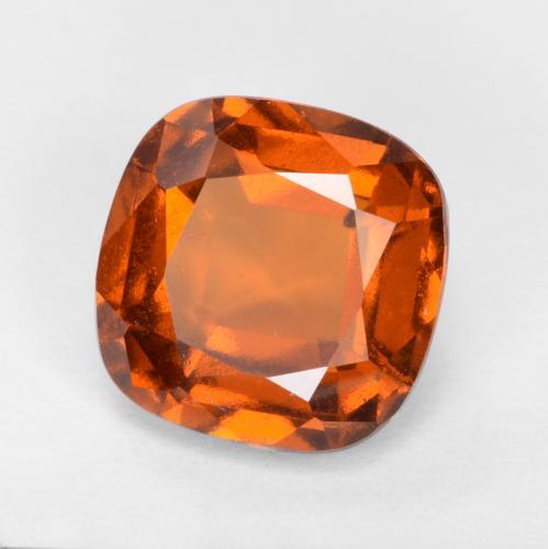 Granato essonite naturale arancione da 1,98 ct, taglio a cuscino, VS