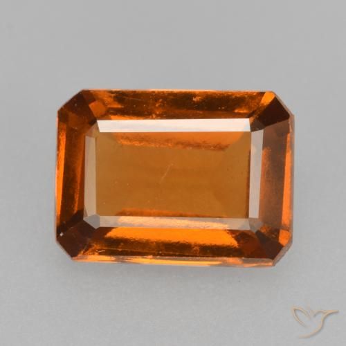 Granato hessonite Arancio Medio naturale da 1.84 ct, Ottagonale / Taglio smeraldo, VS-SI