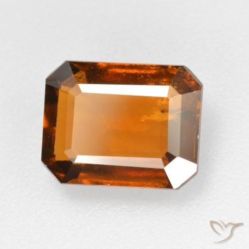 Granato hessonite Arancione scuro naturale da 2.63 ct, Ottagonale / Taglio smeraldo, SI