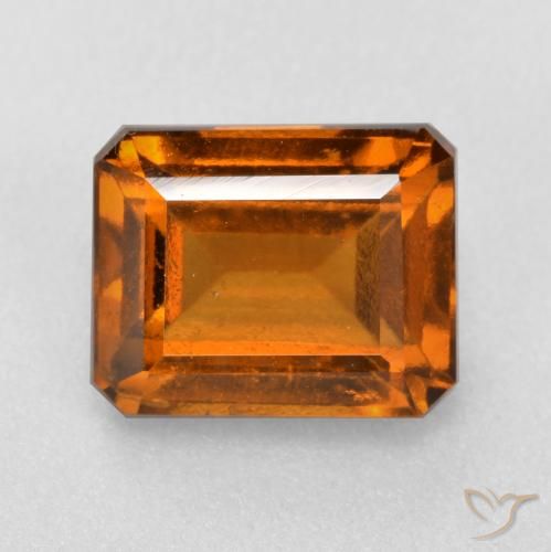 Granato hessonite Arancione scuro naturale da 2.34 ct, Ottagonale / Taglio smeraldo, VS-SI