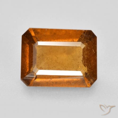Granato hessonite Arancione scuro naturale da 2.58 ct, Ottagonale / Taglio smeraldo, SI