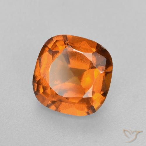 Granato hessonite Arancio Medio naturale da 1.57 ct, Cuscino, VS-SI