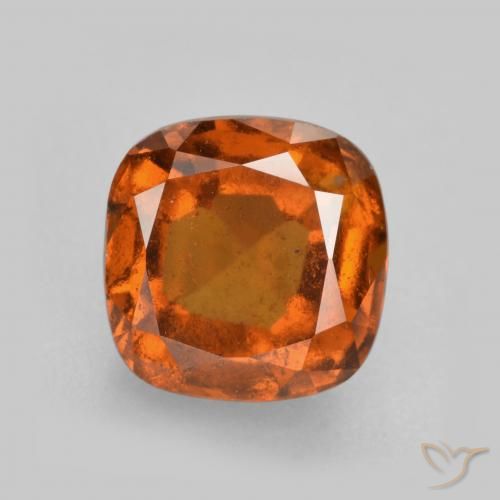 2.32ct Naturale Arancione Ambra Granato hessonite, Cuscino, VS-SI