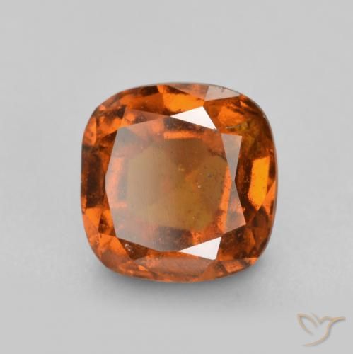 Granato hessonite Arancione Ambra naturale da 2.32 ct, Cuscino, VS-SI