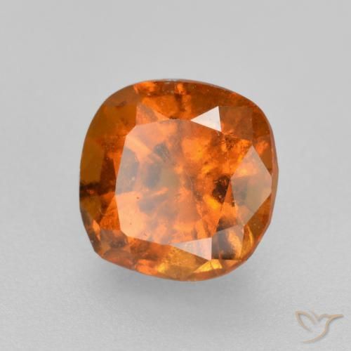Granato hessonite Arancione scuro naturale da 1.42 ct, Cuscino, VS-SI