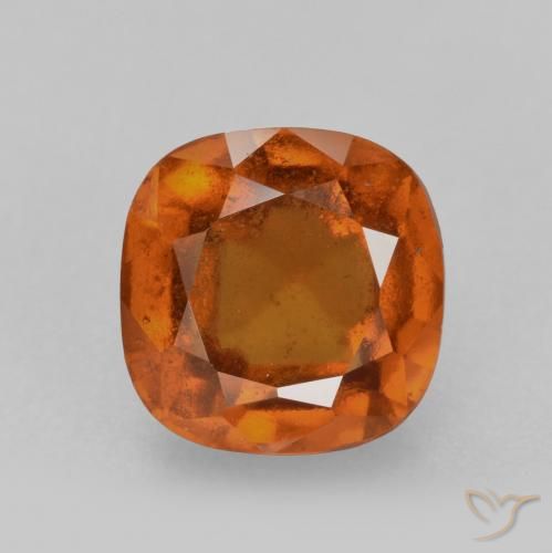 2.28ct Naturale Arancio Medio Granato hessonite, Cuscino, VS-SI