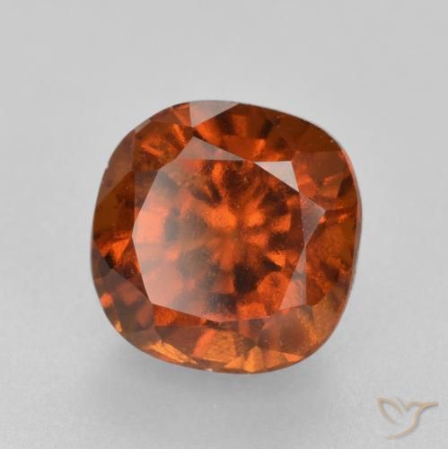 Granato hessonite Arancione Ambra naturale da 2.19 ct, Cuscino, VS-SI