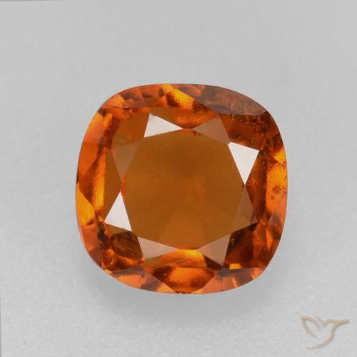 2.13ct Naturale Arancio Medio Granato hessonite, Cuscino, VS-SI
