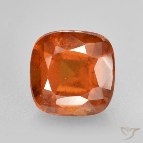 2.08ct Naturale Arancia Fuoco Granato hessonite, Cuscino, SI