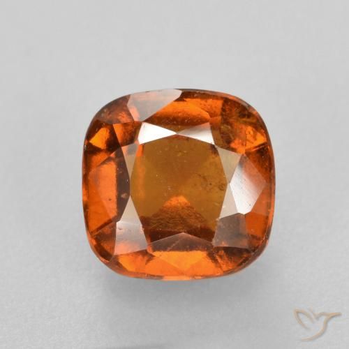 2.07ct Naturale Arancione scuro Granato hessonite, Cuscino, SI