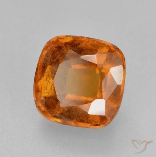 Granato hessonite Arancione rossastra naturale da 2.29 ct, Cuscino, VS-SI