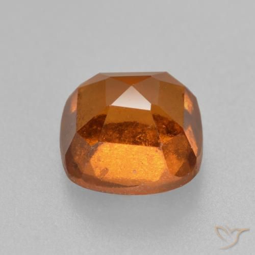 Granato hessonite Arancione rossastra naturale da 2.29 ct, Cuscino, VS-SI