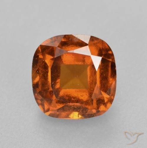 2.01ct Naturale Arancio medio-scuro Granato hessonite, Cuscino, VS-SI