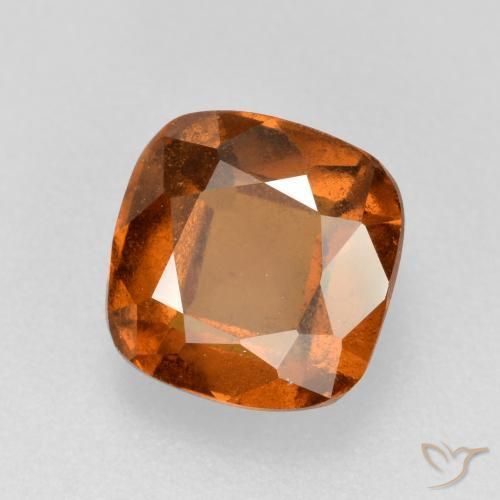 Granato hessonite Arancione scuro naturale da 2.19 ct, Cuscino, VS-SI